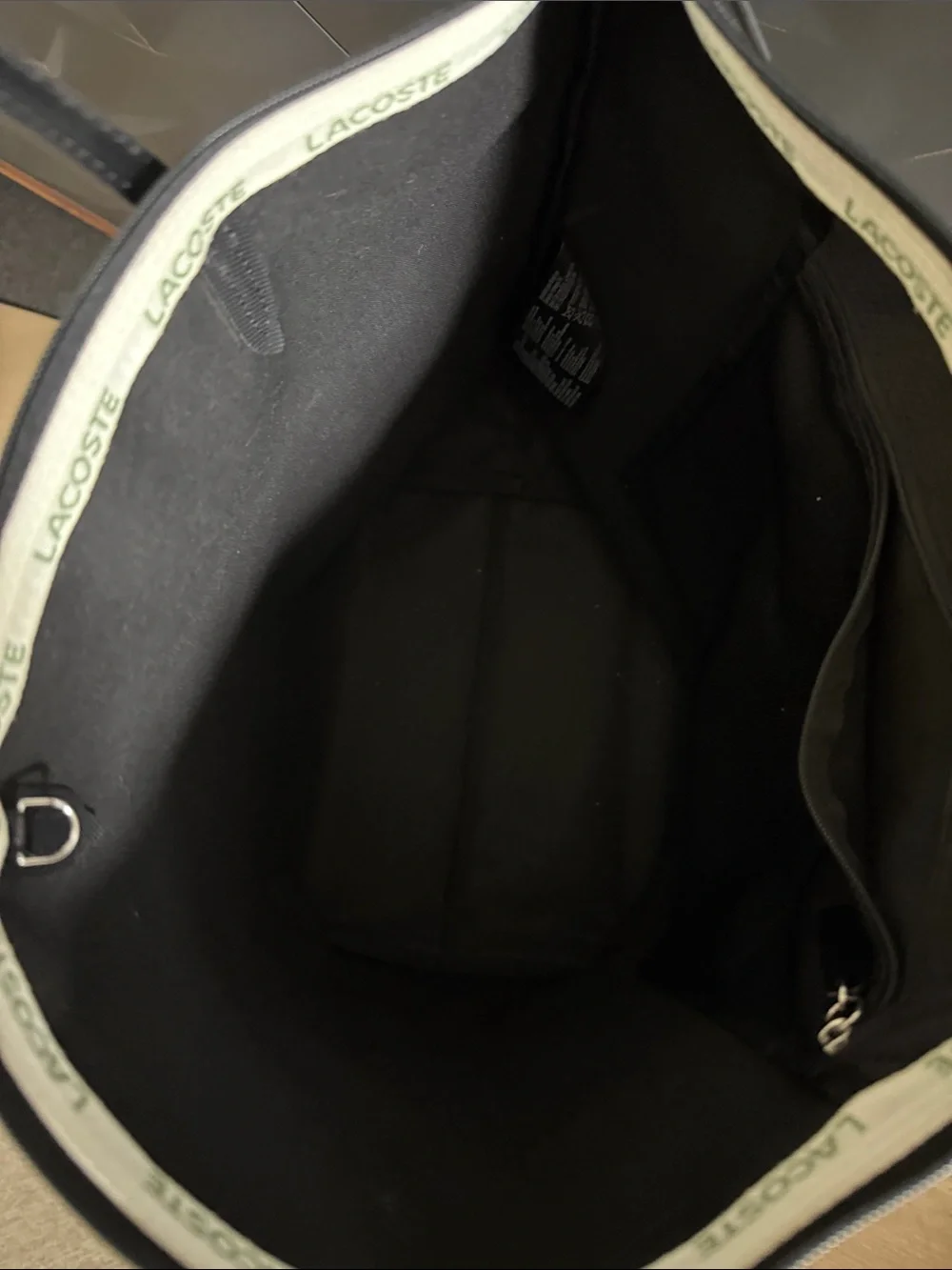Lacoste L.12.12 Concept Vertical Tote - Black - Picture 8 of 11